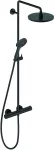 Columna de ducha 230 con termostato negro mate C.1 Duravit C14280008046
