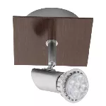 Lampara spot dirigible GU10 50W 110V madera satinado Campi Tecnolite 60LVC2401MVS
