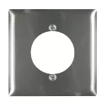 Placa de acero inoxidable 302/304L con tornillos para tomacorriente Pass&Seymour Legrand SS702