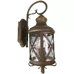 Lampara para exterior farol de pared 2 luces E27 23W 100-240V IP44 bronce antiguo Roma Tecnolite FTL-4000/BA