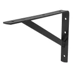 Escuadra para repisa reforzada negra 10" x 16" Fiero MER-16N / 44677 