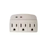 Protector de voltaje 3 tomas 2 luces piloto 15A 110V Eagle 1147CP