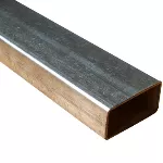 Tubo industrial hierro galvanizado rectangular 1" x 2" (25 x 50 x 1.20 mm) 6 metros (calibre azul)