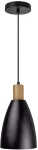 Lampara colgante E27 20W 100-240V (150 x 261 mm) negro don dorado interno Ceci Blumenau 811510-08