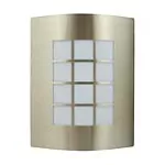 Lampara para exterior de pared cuadrado E26 15W 100-240V IP46 satinado Tecnolite H-810/S