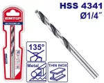 Broca HSS para metal 1/4" Emtop ETDB311402