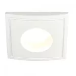 Lampara empotrada cuadrada GX5.3 50W 100-240V a prueba de vapor blanco Adria II Tecnolite YD-103/B