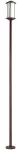 Lampara para exterior poste E27 20W 100-240V IP54 (120 x 1800 mm) corten Oriental Neu Blumenau 48400100-26