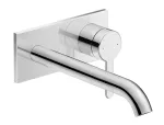 Griferia para lavatorio de pared monomando cromo C.1 Duravit C11070004010+GK1900002000 (cuerpo interno incluido)