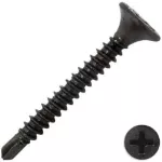 Tornillo gypsum negro punta broca 7 x 3 (100 por paquete)