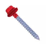 Tornillo techo punta corriente 1/4 x 3 rojo (12 por paquete)