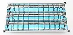 Lampara empotrada para techo blanca 3 luces blanca 36 W T8 64 02844-11