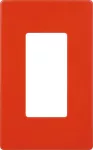 Placa sencilla con tornillo oculto roja Decor Eagle 2151ST-RD