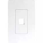 Placa sencilla para conector jack blanca Decor Eagle 8871-W