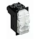 Pulsador para timbre 10A 110V sin cubretecla negro LivingLight Bticino L4005/0