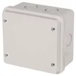 Caja plexo 6 entradas marcadas (100 x 100 x 55 mm) IP65 gris Eagle 222-A
