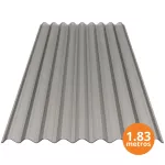 Lamina de policarbonato ondulada humo 0.7 mm x 0.81 x 1.83 metros Suntuf