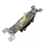 Interruptor sencillo tipo palanca 15A 120-277V marfil Eagle 1301-V