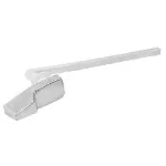 Manija corta de plastico para inodoro 5" blanca