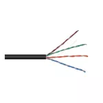Cable UTP CAT5e para exteriores sin gel Negro