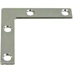 Escuadra de refuerzo 2" x 3/8" galvanizada National Hardware N113-845 (4 por paquete)