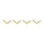 Escuadra de refuerzo 1-1/2" x 3/8" bronce National Hardware N190-868 (4 por paquete)