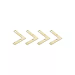 Escuadra de refuerzo 2" x 3/8" bronce National Hardware N190-876 (4 por paquete)