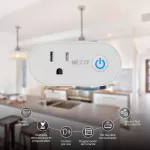 Enchufe inteligente WiFi 10A 100-220V tipo cubo blanco Nexxt Home NHP-S611M 2PK (2 por paquete)