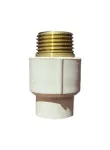 Adaptador macho agua caliente CPVC con inserto metalico 18 mm (3/4")