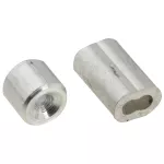 Gaza aluminio para cable de acero 1/16" aluminio National Hardware N283-846 (2 por paquete)