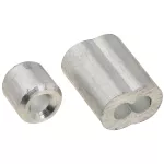 Gaza aluminio para cable de acero 1/8" aluminio National Hardware N283-853 (2 por paquete)