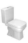 Inodoro dos piezas doble descarga 3 y 6 litros 300 gramos blanco Quadra Deca P.210.17+CD21F.17+AP.336.17+SP13.01