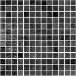 Vitroceramica brillante Niebla Negro 2.5 x 2.5 cm Togama