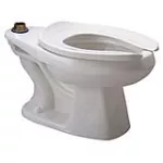 Inodoro para fluxometro descarga 4.1 litros 1000 gramos blanco Ecovantage Zurn Z5655-BWL+Z5955SS-EL