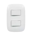 Interruptor doble 15A 127V blanco Domino Sencia Bticino AP5200
