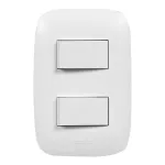 Interruptor doble 3 vias 15A 127V blanco Domino Sencia Bticino AP5201
