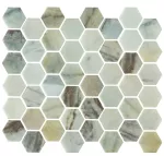 Mosaico hexagonal mate Oria 32 x 29 cm Togama