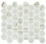 Mosaico hexagonal mate Niza 32 x 29 cm Togama