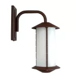 Lampara para exterior farol de pared E27 20W 100-240V IP54 (190 x 265 mm) corten Oriental Neu Blumenau 48100100-26