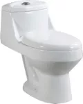 Inodoro una pieza elongado doble descarga 3 y 4.8 litros 700 gramos blanco Roxy Prime