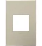 Placa 1 modulo rectangular titanio Adorne Legrand AWP1G2TM6