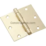Bisagra de puerta 3-1/2" x 3-1/2" dorada National Hardware N830-230