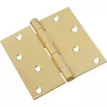 Bisagra de puerta 4" x 4" dorada National Hardware N176-644 (sust. N830-231)
