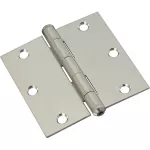 Bisagra de puerta 3" x 3" acero inoxidable National Hardware N830-277