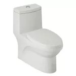 Inodoro una pieza doble descarga 3.5 y 4.8 litros 200 gramos blanco Trani Franz Viegener E192-BL