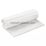 Bolsa plastica para basura 46 x 48 cm (18" x 19") pequeña blanco (50 por rollo)