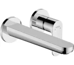 Griferia para lavatorio de pared caño de 200 mm cromo Rebris S Hansgrohe 72528000 (NO incluye cuerpo interno)