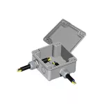 Caja plexo 7 entradas marcadas (80 x 80 x 50 mm) IP54 gris Eagle 220-A
