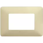 Placa 3 modulos rectangular cuerda Matix Bticino AM4803BCD