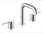 Griferia para lavatorio de 8" alto 158 con vaciador automatico cromo C.1 Duravit C11060005010